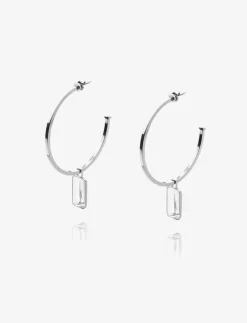 Power earrings silver - Hoops