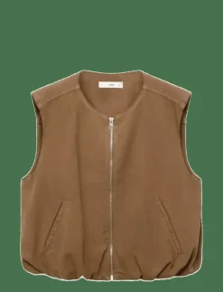 Puffer denim waistcoat - Jeansvästar