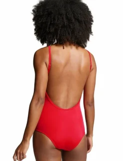 PUMA SWIM WOMEN VNECK PADDED SWIMSUIT 1P - Baddräkter