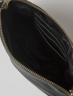 Questo Leather Bag Small Black - Crossbody Bags