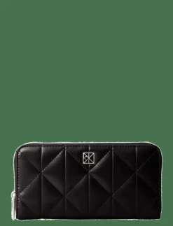 QUILTED LONG ZIP AROUND - Plånböcker