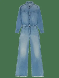 RADIATING COVERALL - Utsvängda jeans