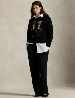 Ralph & Ricky Bear Crewneck Sweater - Stickat