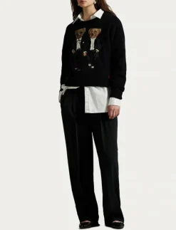 Ralph & Ricky Bear Crewneck Sweater - Stickat