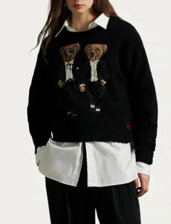 Ralph & Ricky Bear Crewneck Sweater - Stickat