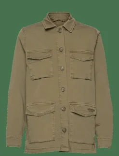 Raven Cotton Canvas Overshirt - Overshirts