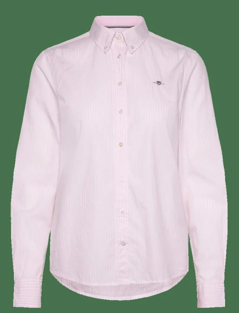 REG POPLIN BANKER STRIPED SHIRT - Långärmade