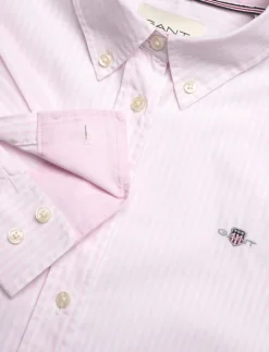 REG POPLIN BANKER STRIPED SHIRT - Långärmade