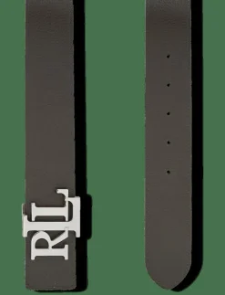 Reversible Pebbled Leather Wide Belt - Skärp