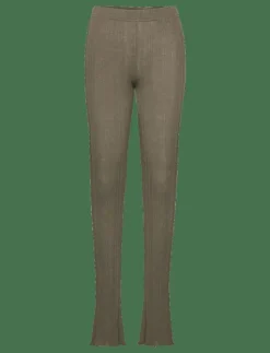 Ribbed Knitted Tights - Leggings & Tights