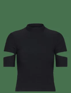 Ribbed Performance Cut-Out Top - T-Shirts
