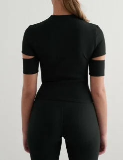 Ribbed Performance Cut-Out Top - T-Shirts