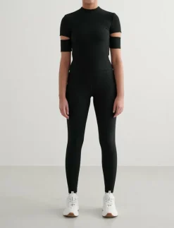 Ribbed Performance Cut-Out Top - T-Shirts