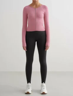 Ribbed Seamless Zip Jacket - Sportjackor