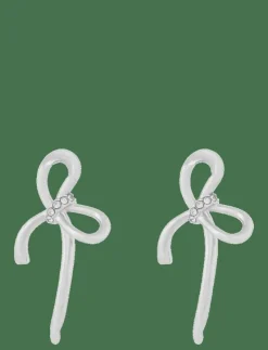 Ribbon small ear s/clear - Onesize - Studs örhängen