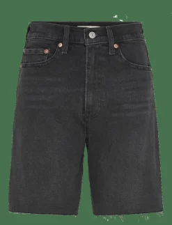 RIBCAGE BERMUDA SHORT GOTH PRI - Jeansshorts