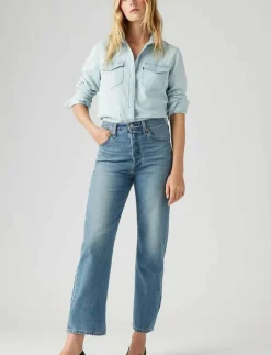 RIBCAGE STRAIGHT ANKLE COOL IN - Vida byxor