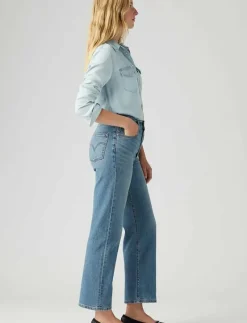 RIBCAGE STRAIGHT ANKLE COOL IN - Vida byxor