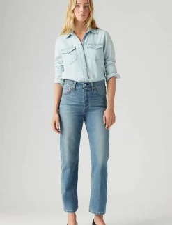 RIBCAGE STRAIGHT ANKLE COOL IN - Vida byxor