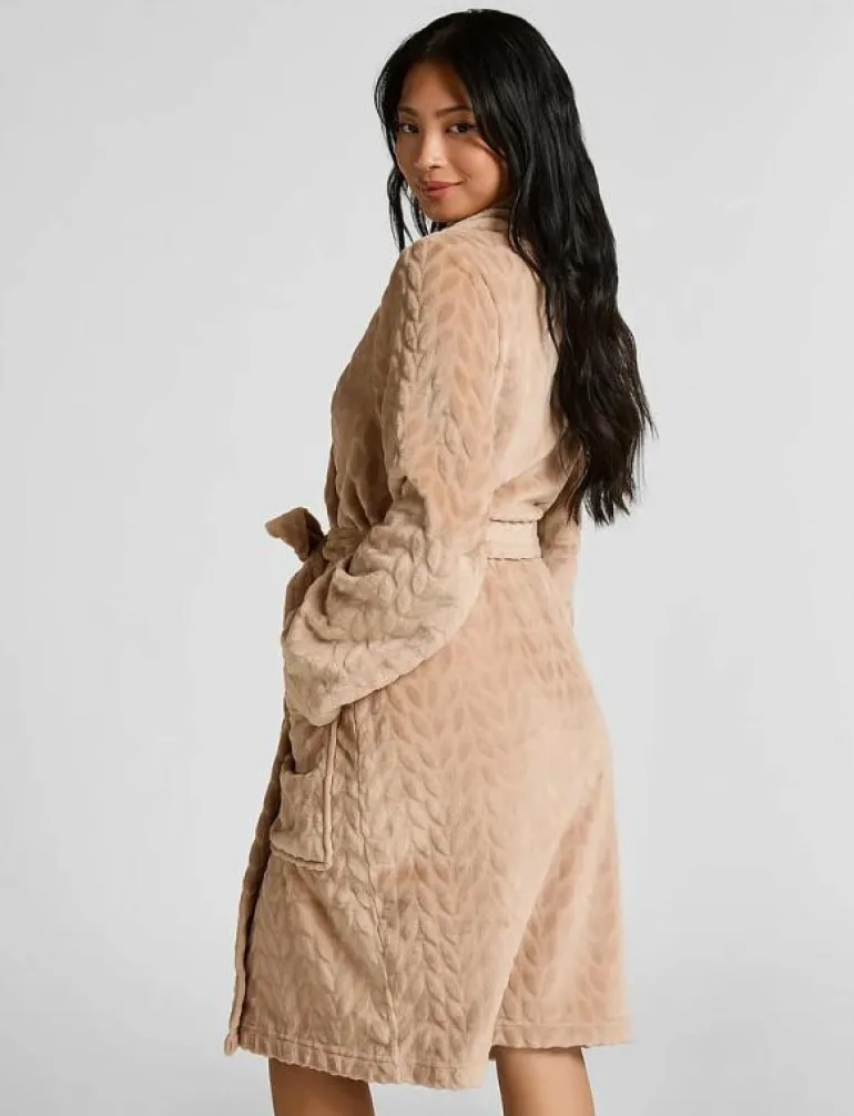 Robe Short Flannel - Morgonrock