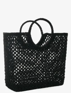 Round Handle Basket Black - Shoppers
