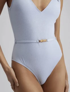 Sally v-neck swimsuit - Baddräkter