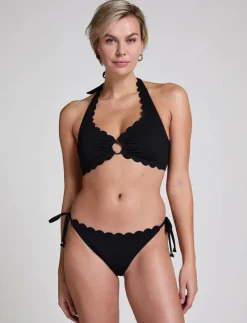 SCALLOP CHEEKY T - Side tie bikinitrosor