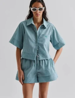 Selene Cropped shirt - Kortärmade skjortor