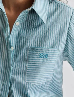 Selene Cropped shirt - Kortärmade skjortor