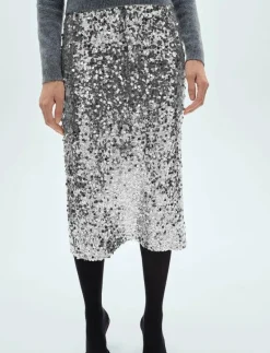Sequin midi skirt - Midi kjolar
