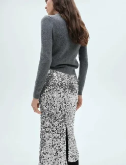 Sequin midi skirt - Midi kjolar