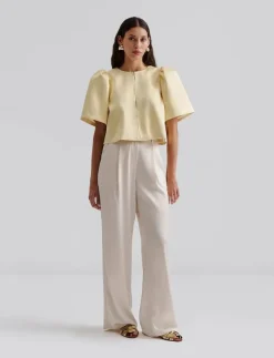 Serena short sleeve wrap blouse - Kortärmade blusar