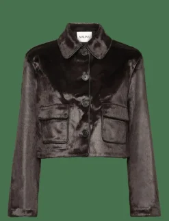 Seressa Faux Pony Hair Boxy Jacket - Fuskpäls