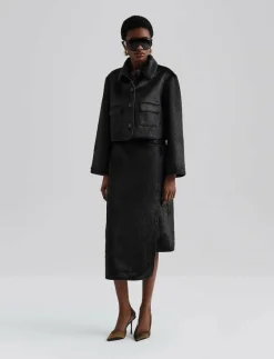 Seressa Faux Pony Hair Boxy Jacket - Fuskpäls