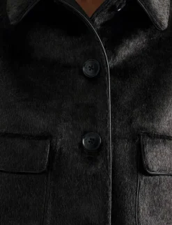 Seressa Faux Pony Hair Boxy Jacket - Fuskpäls