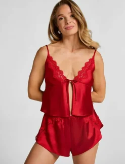 SHORT SATIN LACE MYA - Shorts