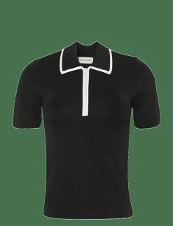 Short Sleeve Polo with Color Blo - Pikéer