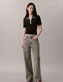 Short Sleeve Polo with Color Blo - Pikéer