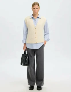 SLFALLISON OVERSIZE LS SHIRT B - Långärmade