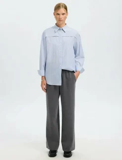 SLFALLISON OVERSIZE LS SHIRT B - Långärmade