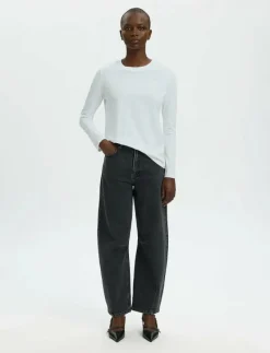 SLFESSENTIAL LS O-NECK TEE NOOS - Långärmade toppar