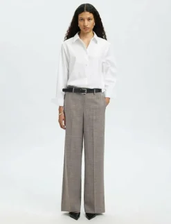 SLFRAE-ELIANA SUN HW WIDE PANT - Kostymbyxor