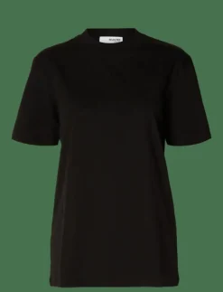 SLFRELAX COLWOMAN SS MOCK NECK TEE NOOS - T-shirts