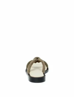 SLFSARA PADDED SUEDE SLIDER - Sandaler