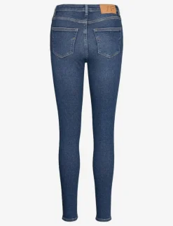 SLFSOPHIA MW SKINNY DARK BLU JEAN U NOOS - Skinny Jeans