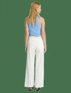 SLFTANIA-RITA MW WIDE PANT NOOS - Linnebyxor
