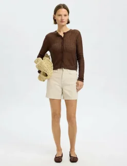 SLFUNA-KRISTA HW DENIM SHORTS - Jeansshorts