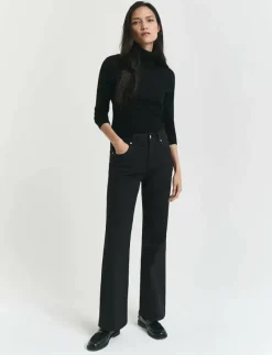 SLIM FLARE STRETCH JEANS - Utsvängda jeans