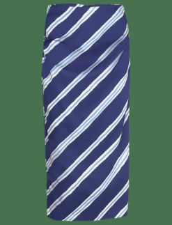 Slit striped skirt - Midi kjolar