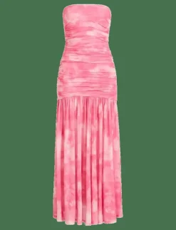 SOLANA PRINTED MESH MAXI DRESS - Maxiklänningar